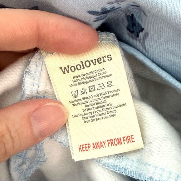 WoolOvers Floral Quarter Zip Organic Cotton Sweatshirt Size Medium NWT FLAW - Picture 6 of 12